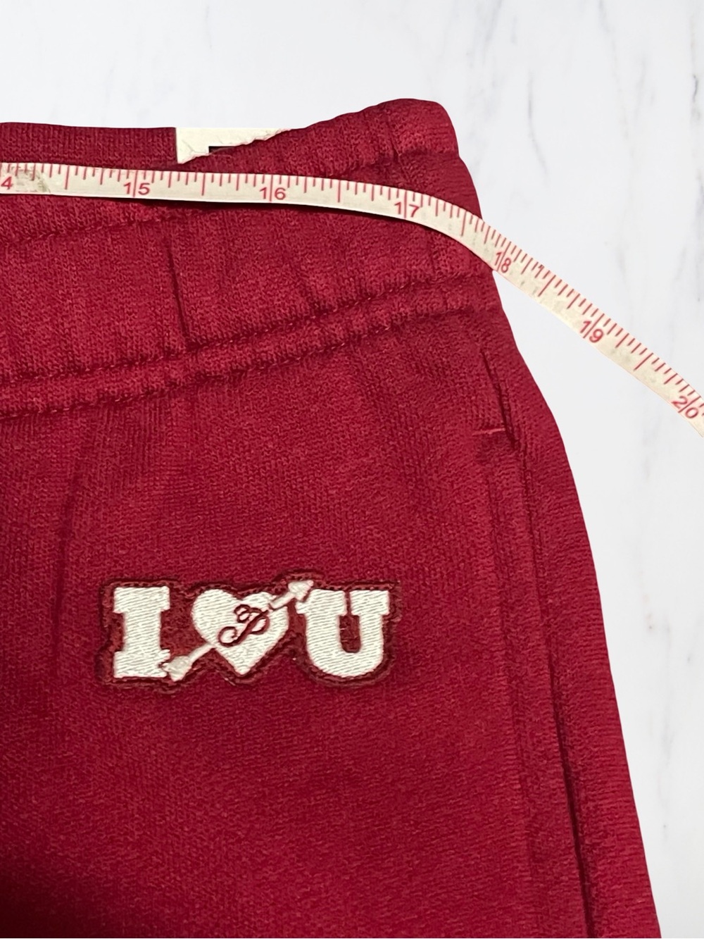 Victoria's Secret PINK Ivy Extra Bol Flare Polar Sweatpants Red Sz XL, NWT - Picture 8 of 11